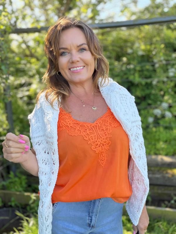Anna topp orange