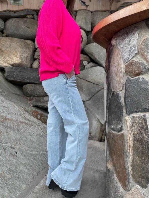 Chino flare jeans lengde 84 lys