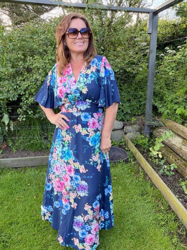 Pernille kjole navy