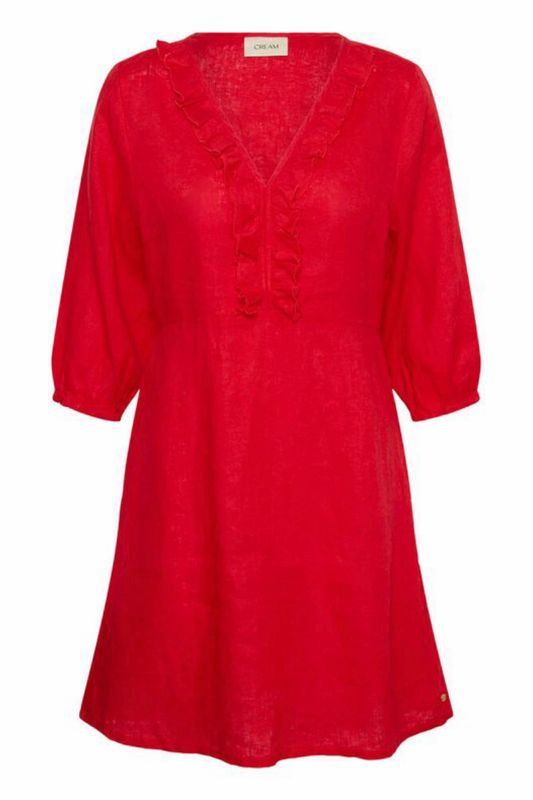 Bellis Frill kjole rød 