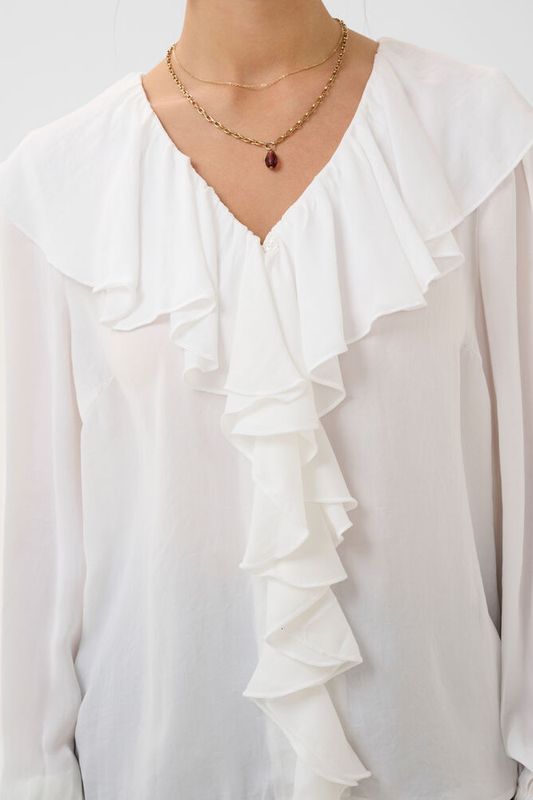 Beliv Blouse fra Cream snow white