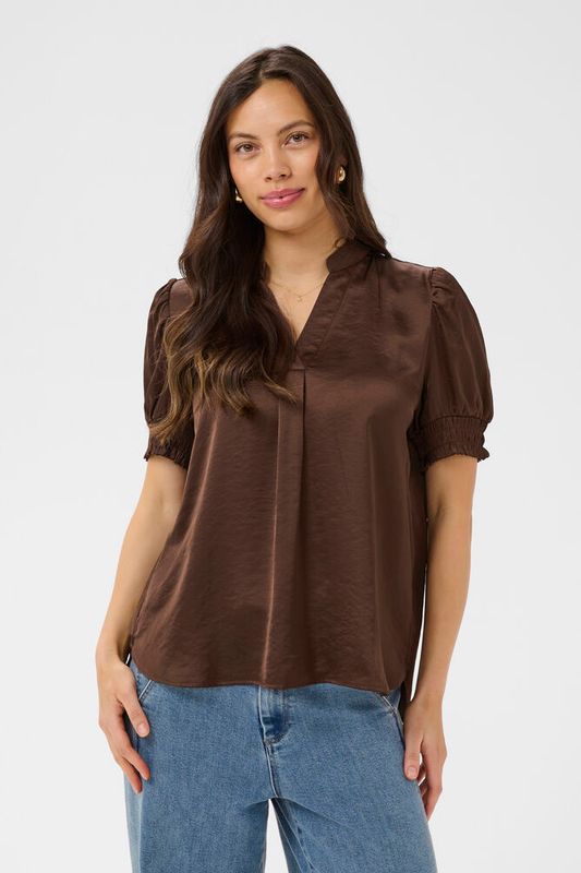 Panan bluse brun