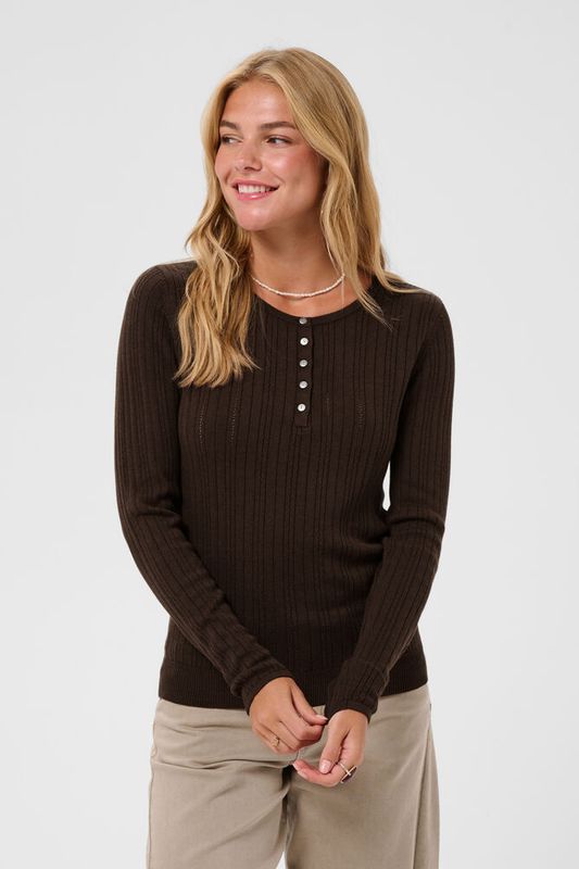 Peloa Knit blouse brun