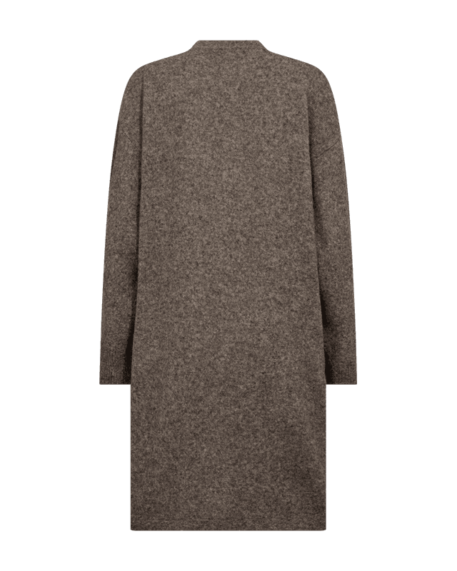 Alpa Long Cardigan fra Freequent Morel