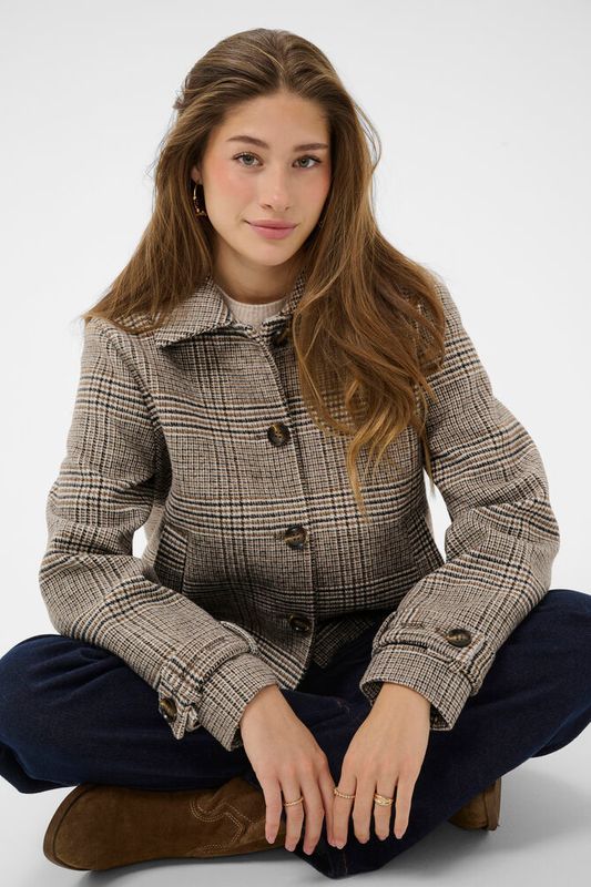 Georg Short Coat fra Cream