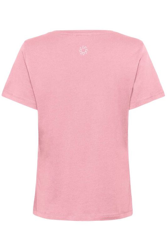 Naia Deep V-neck T-Shirt Pink