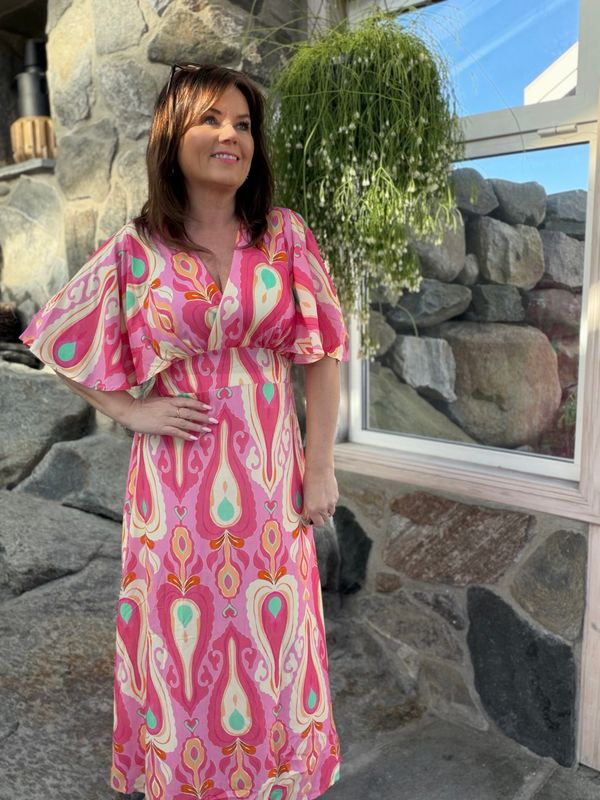 PERNILLE ROSE KJOLE bright rose