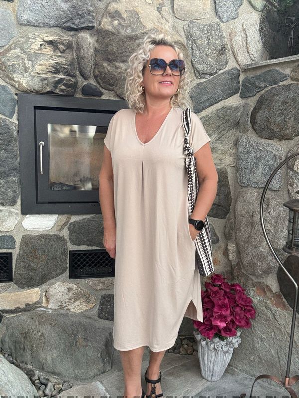 Floi dress taupe