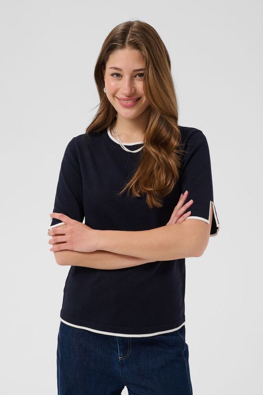 Mila t shirt NightSky Ice Contrast - Blue |