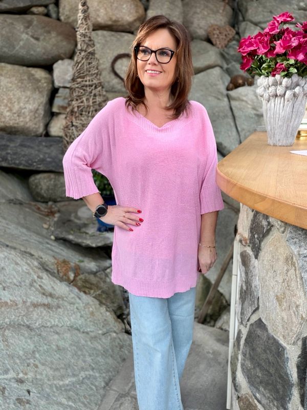 Makia summer knit rosa