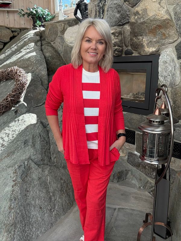 Claudisse cardigan rød