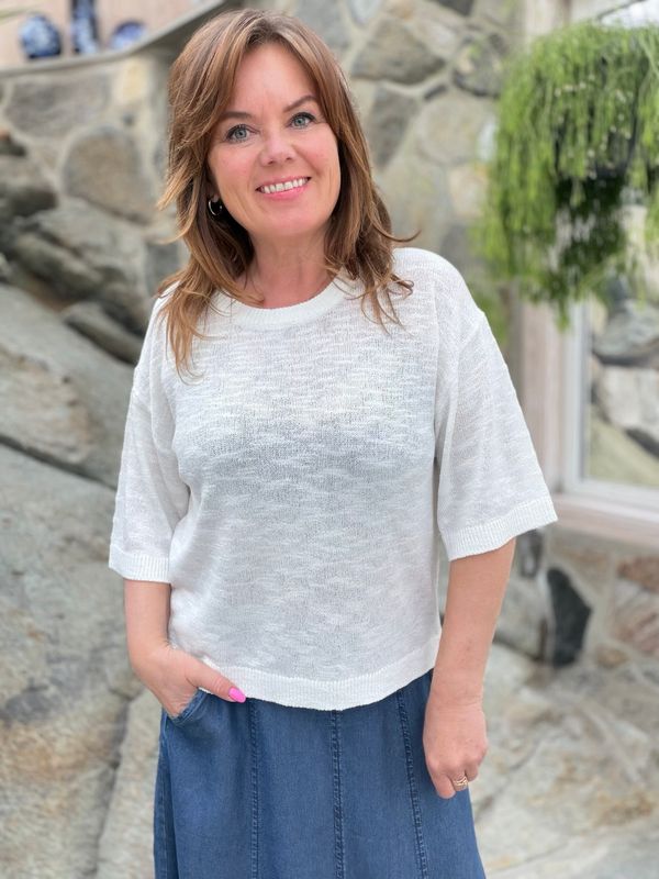 VICKI Pullover – Brilliant White 
