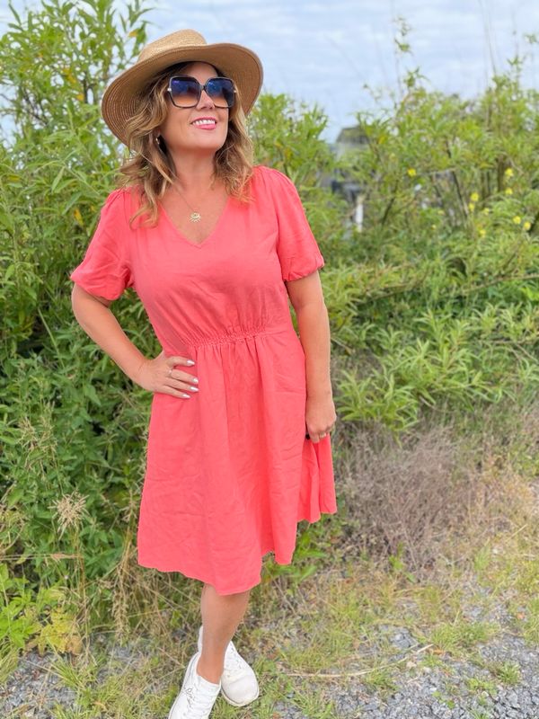 Lava dress Georgia peach