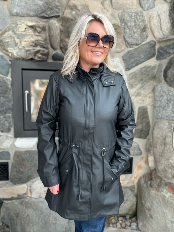 Alexa regnjakke sort