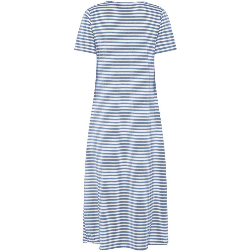 Stripe lurex kjole 