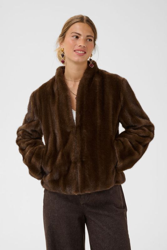 Frania Fur Jacket fra Cream