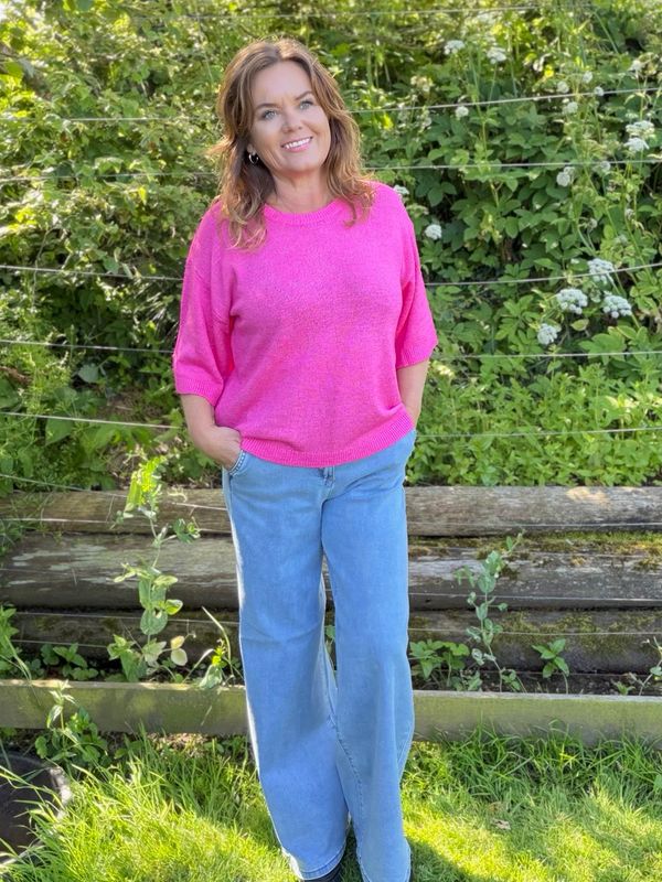 VICKI Pullover – Fuchsia Purple