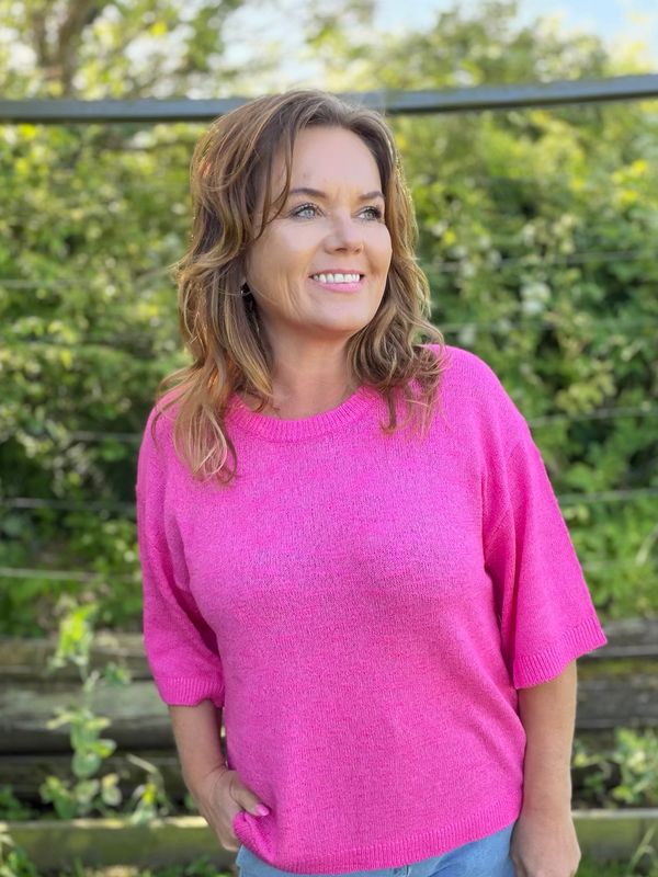 VICKI Pullover – Fuchsia Purple