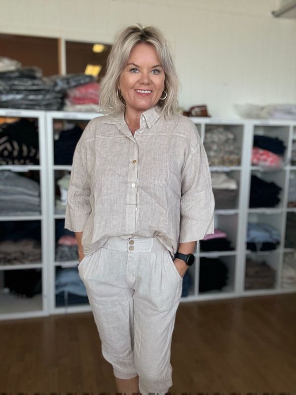 Malou lin pant SAND