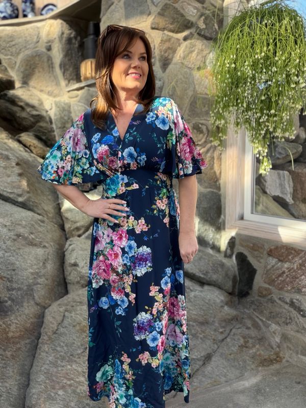 Pernille kjole navy