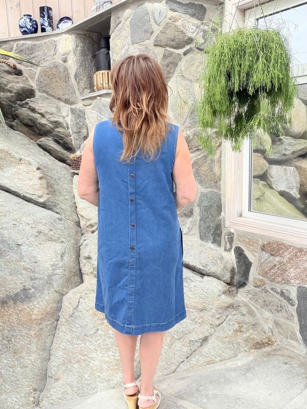 Solda kjole medium  denim