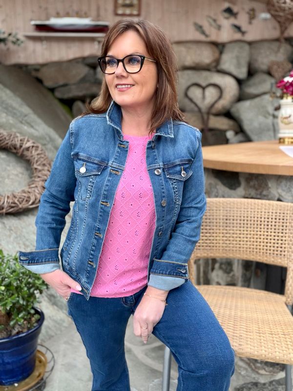 Rock denim lys dongeri