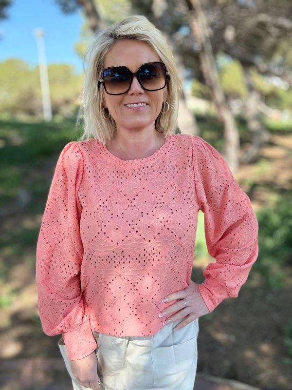 Novy bluse korall