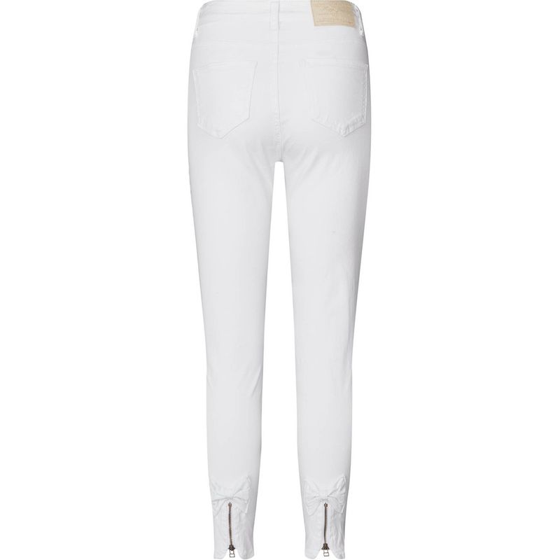 Bow twill pants hvit