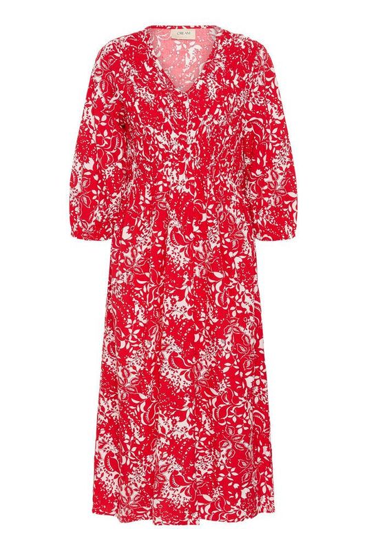 Tiah smock kjole rød